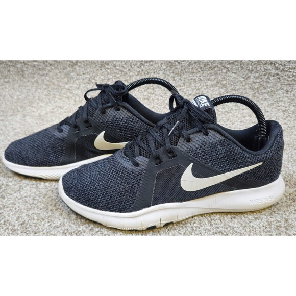Nike Flex TR 9 Training Shoes Women Size 9 Black Anthricite Lace Up 924339-001 - Picture 2 of 14